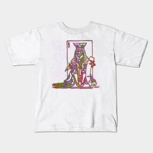 king from alice in wonderland Kids T-Shirt